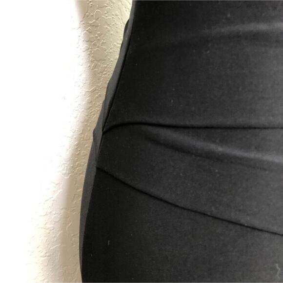 WHBM black layered halter choker sleeveless dress size 2 - Picture 14 of 15